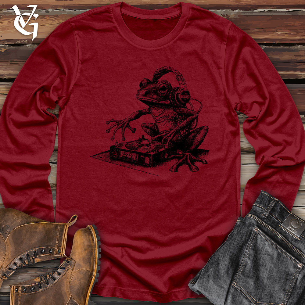 Viking Goods Dj Frog Long Sleeve Cardinal / L