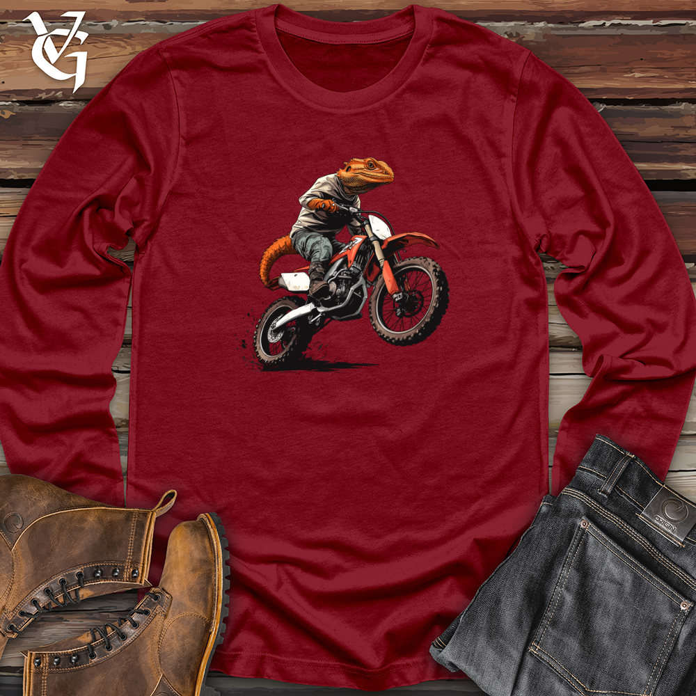 Viking Goods Dragon Biker 02 Long Sleeve Cardinal / L