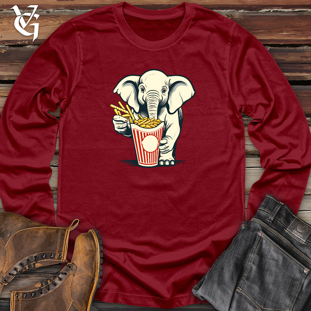 Viking Goods Elephant Fry Fanatic Long Sleeve Cardinal / L