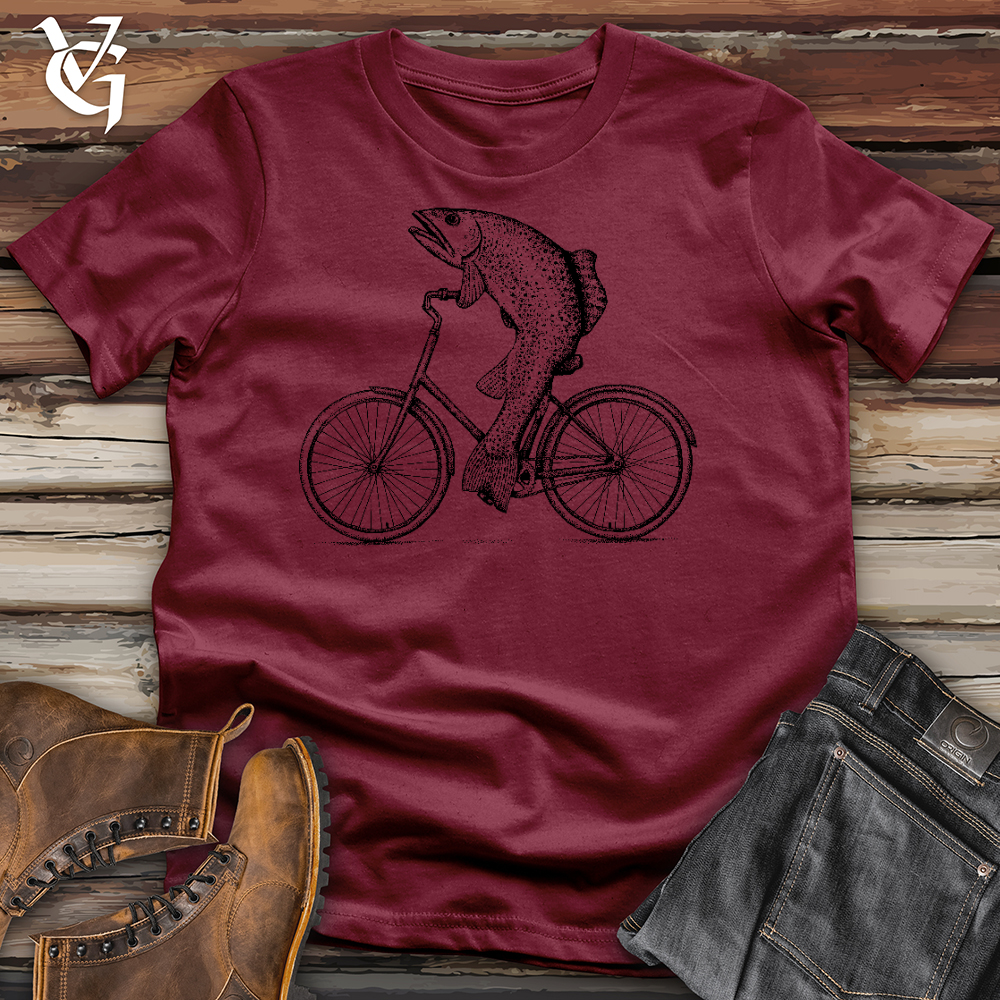 Viking Goods Fish On Wheels Cotton Tee Cardinal / L
