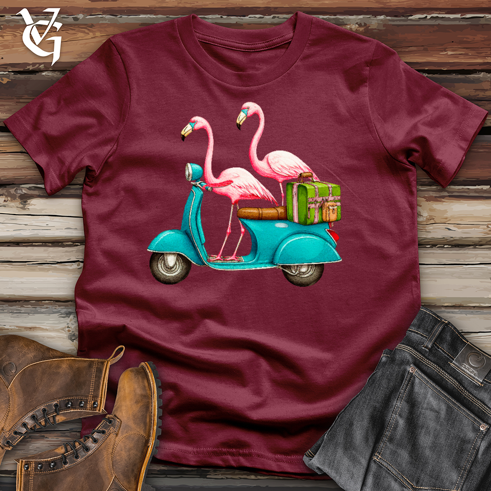 Viking Goods Flamingo Scoot Cotton Tee Cardinal / L