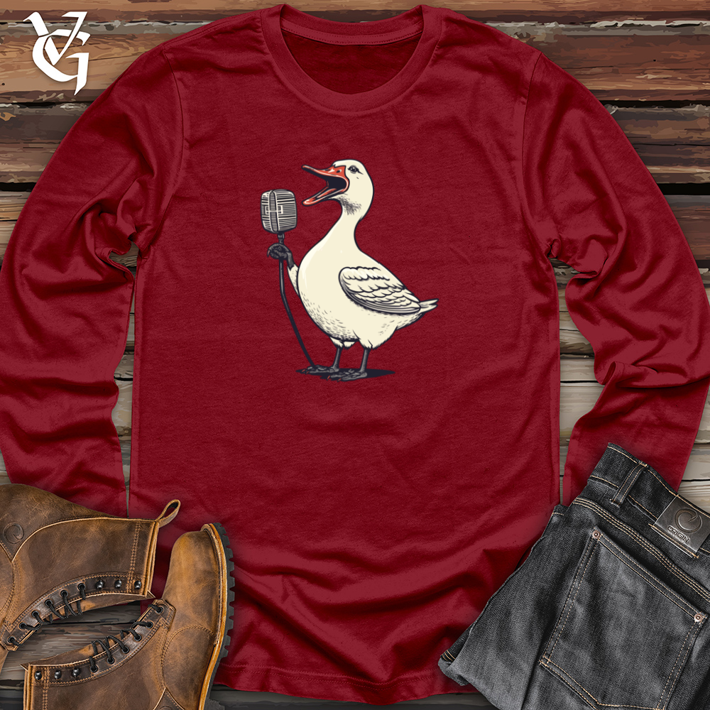 Viking Goods Fowl Funny Frenzy Long Sleeve Cardinal / L