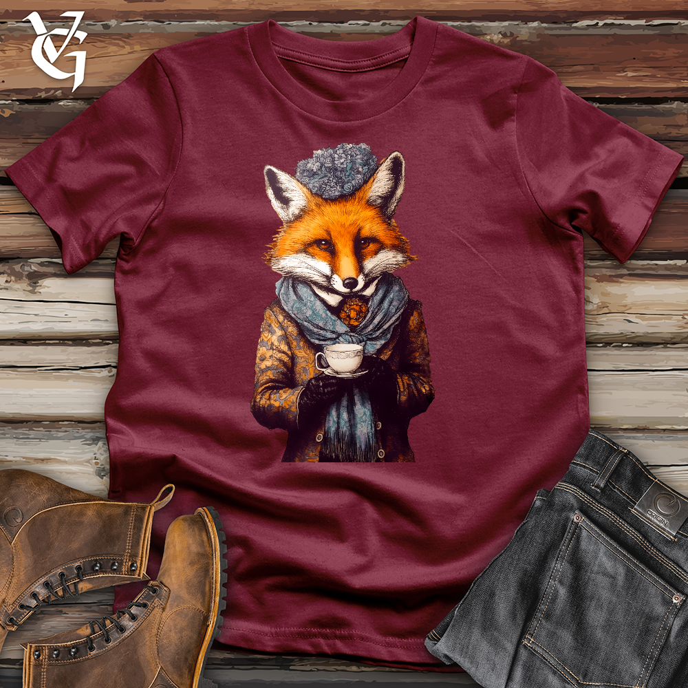 Viking Goods Fox Beanie Cotton Tee Cardinal / L