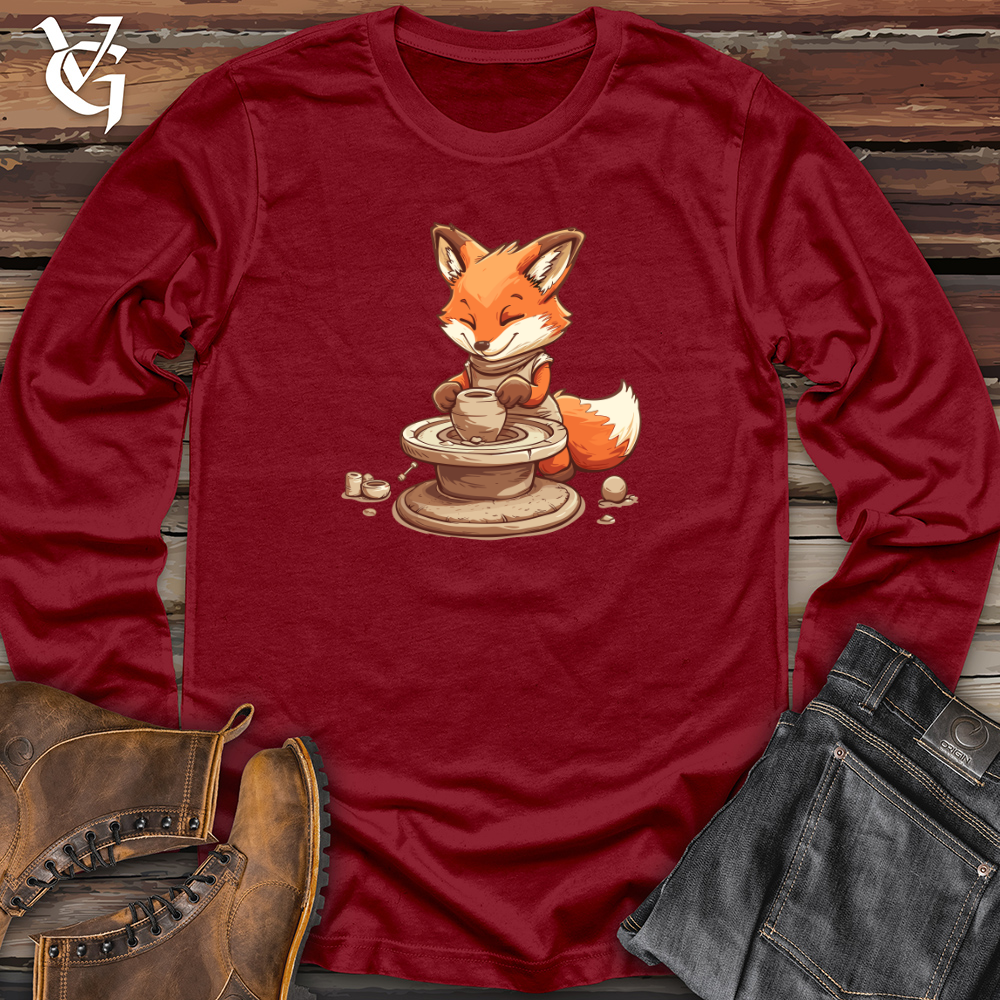 Viking Goods Fox Potter Craft Long Sleeve Cardinal / L
