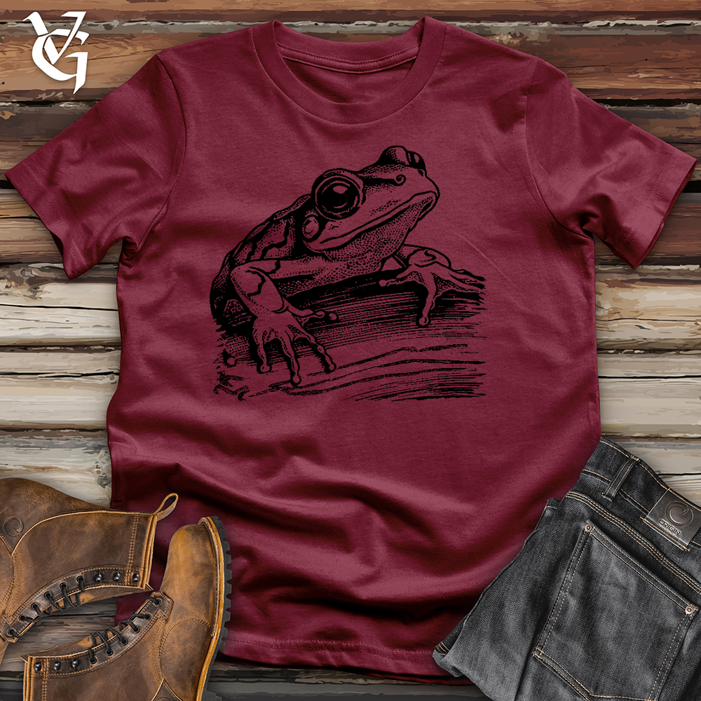 Viking Goods Frog Perch Cotton Tee Cardinal / L
