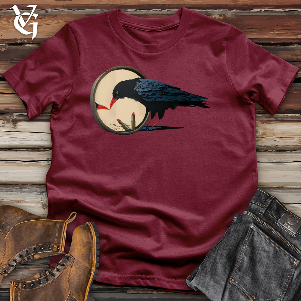Viking Goods Gorgeous Raven Cotton Tee Cardinal / L