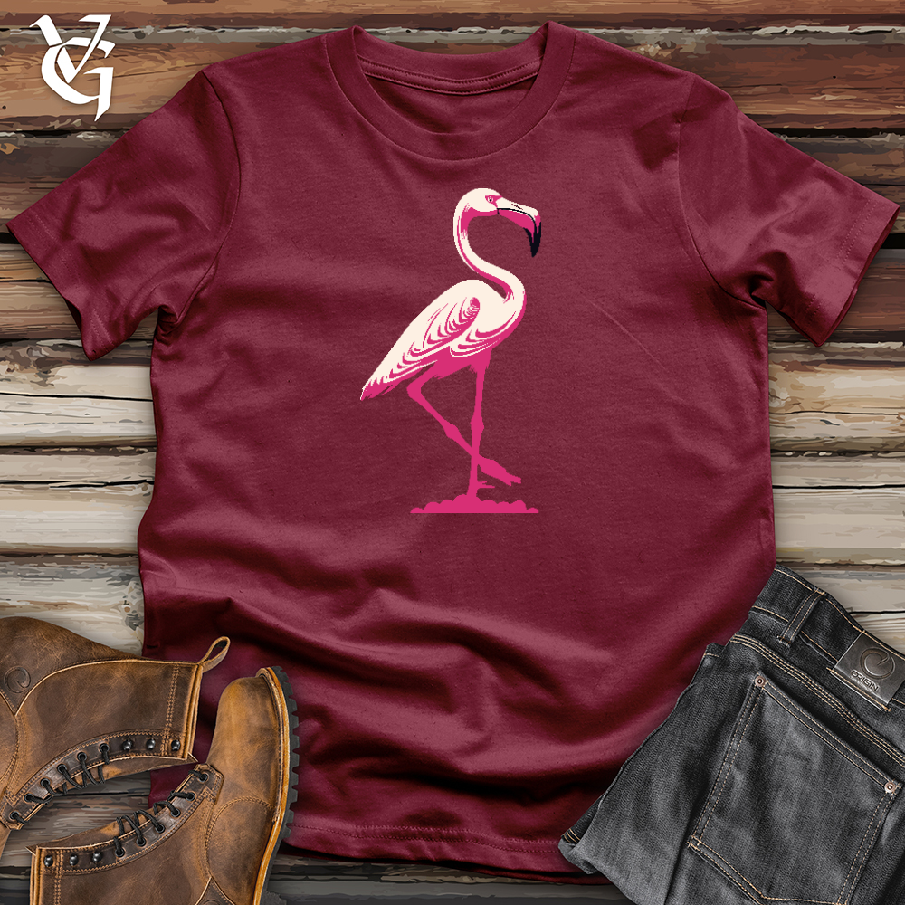 Viking Goods Graceful Flamingo Cotton Tee Cardinal / L