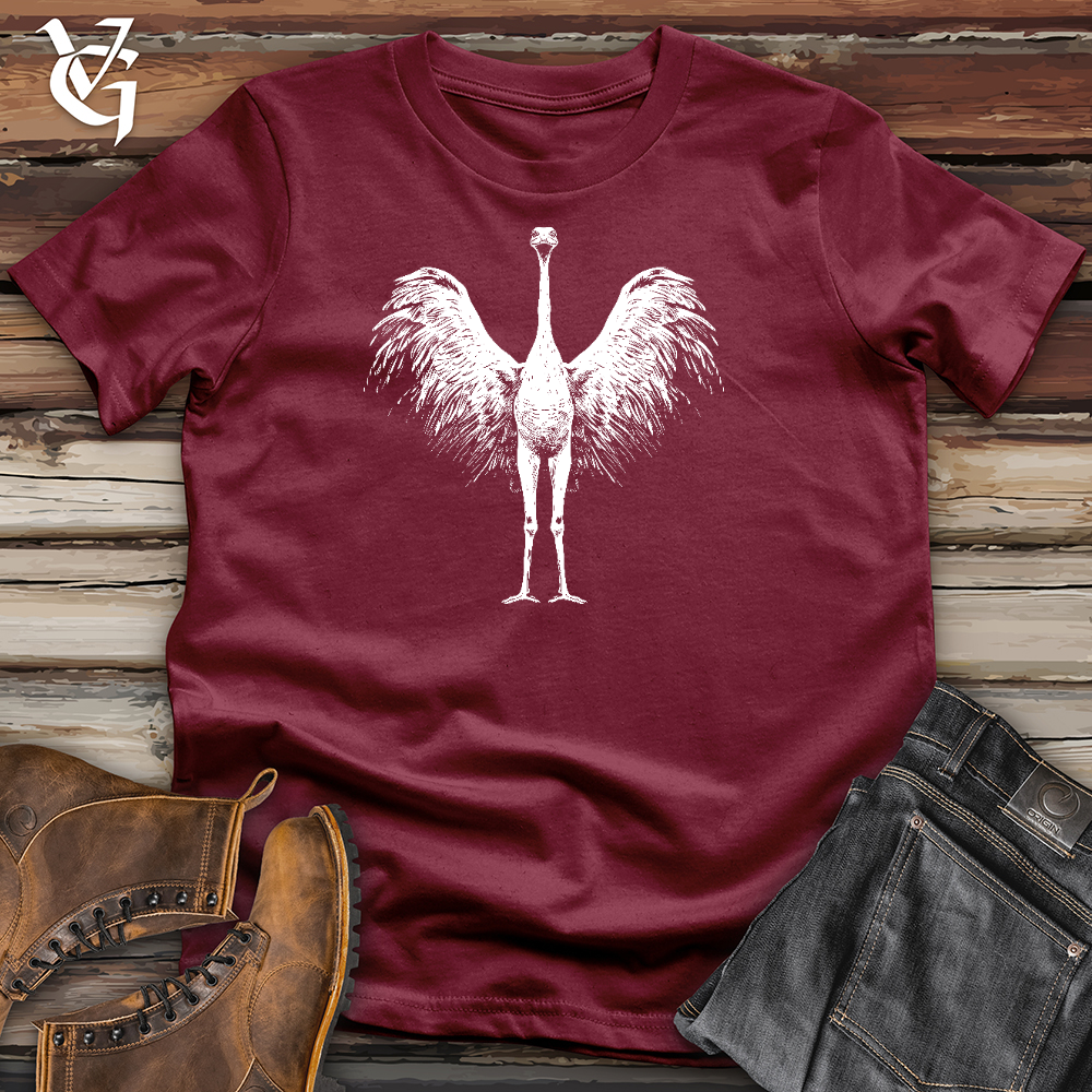 Viking Goods Graceful Ostrich Cotton Tee Cardinal / L