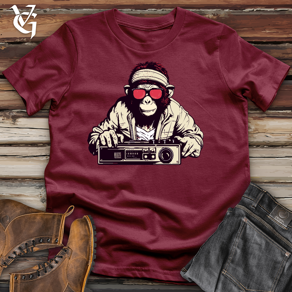 Viking Goods Groove Monkey Cotton Tee Cardinal / L