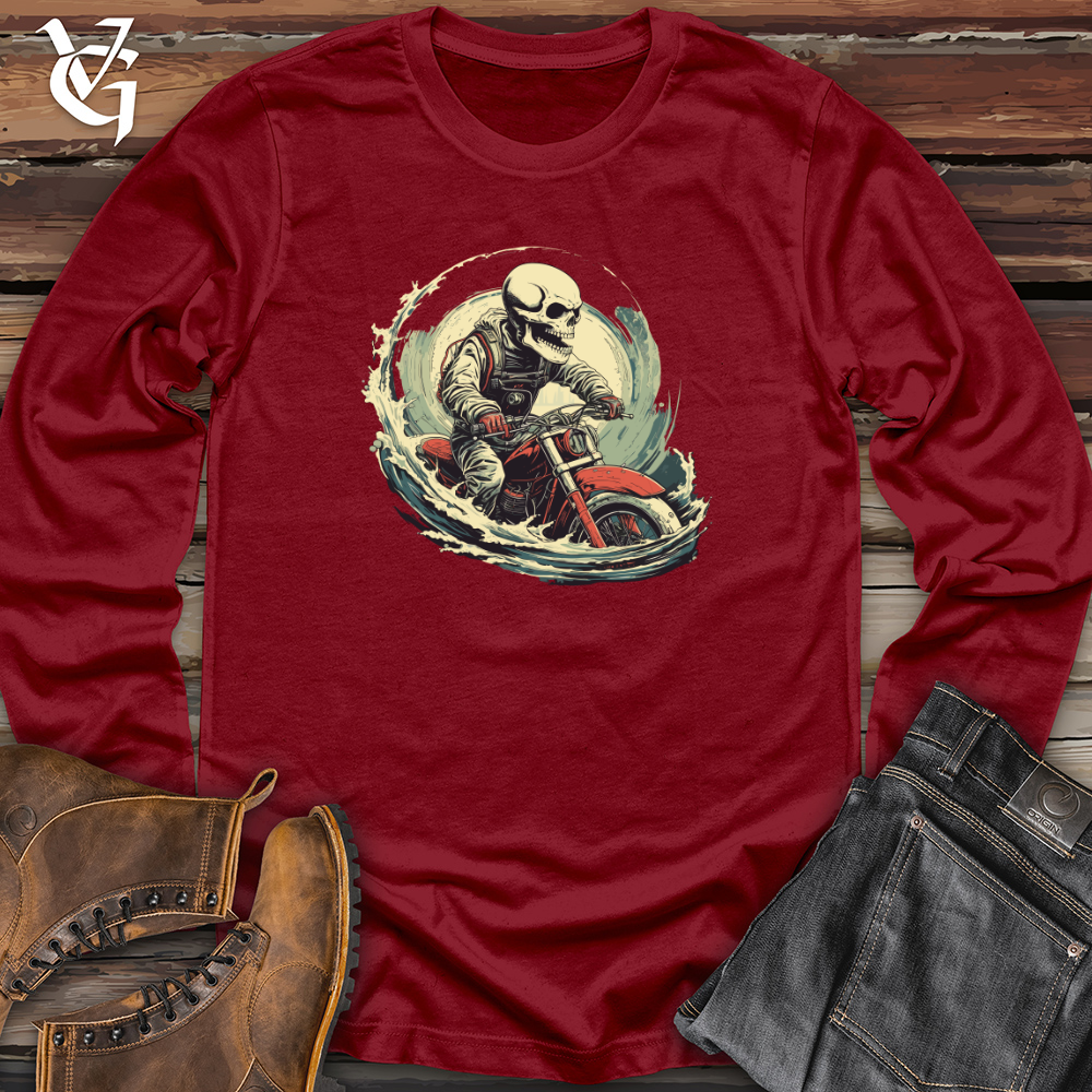 Viking Goods Grunge Whale Dive Long Sleeve Cardinal / L