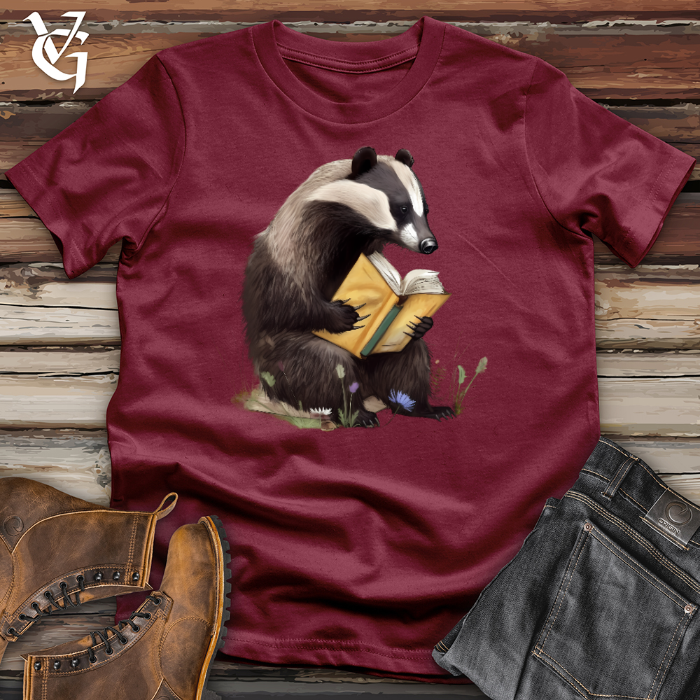 Viking Goods Honey Badger Professor Cotton Tee Cardinal / L