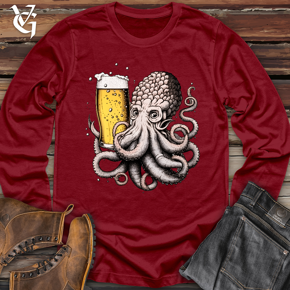 Viking Goods Hoptopus Long Sleeve Cardinal / L