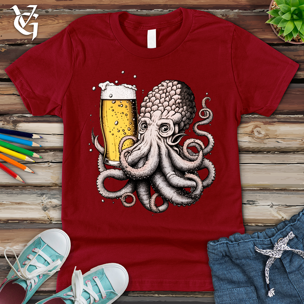 Viking Goods Hoptopus Youth Tee Cardinal / L