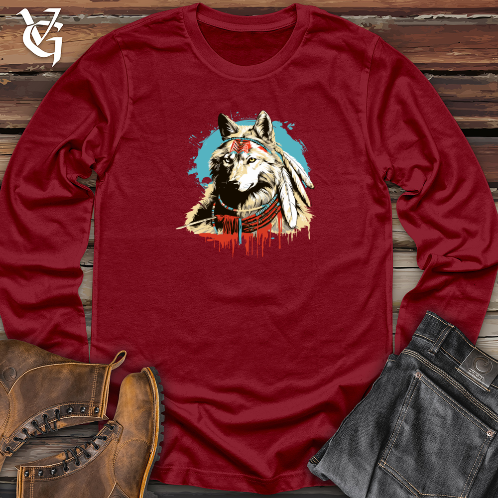 Viking Goods Inky Howl Long Sleeve Cardinal / L