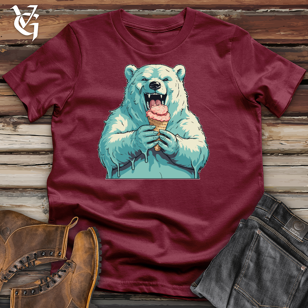 Viking Goods Joyful Bear Treat Cotton Tee Cardinal / L