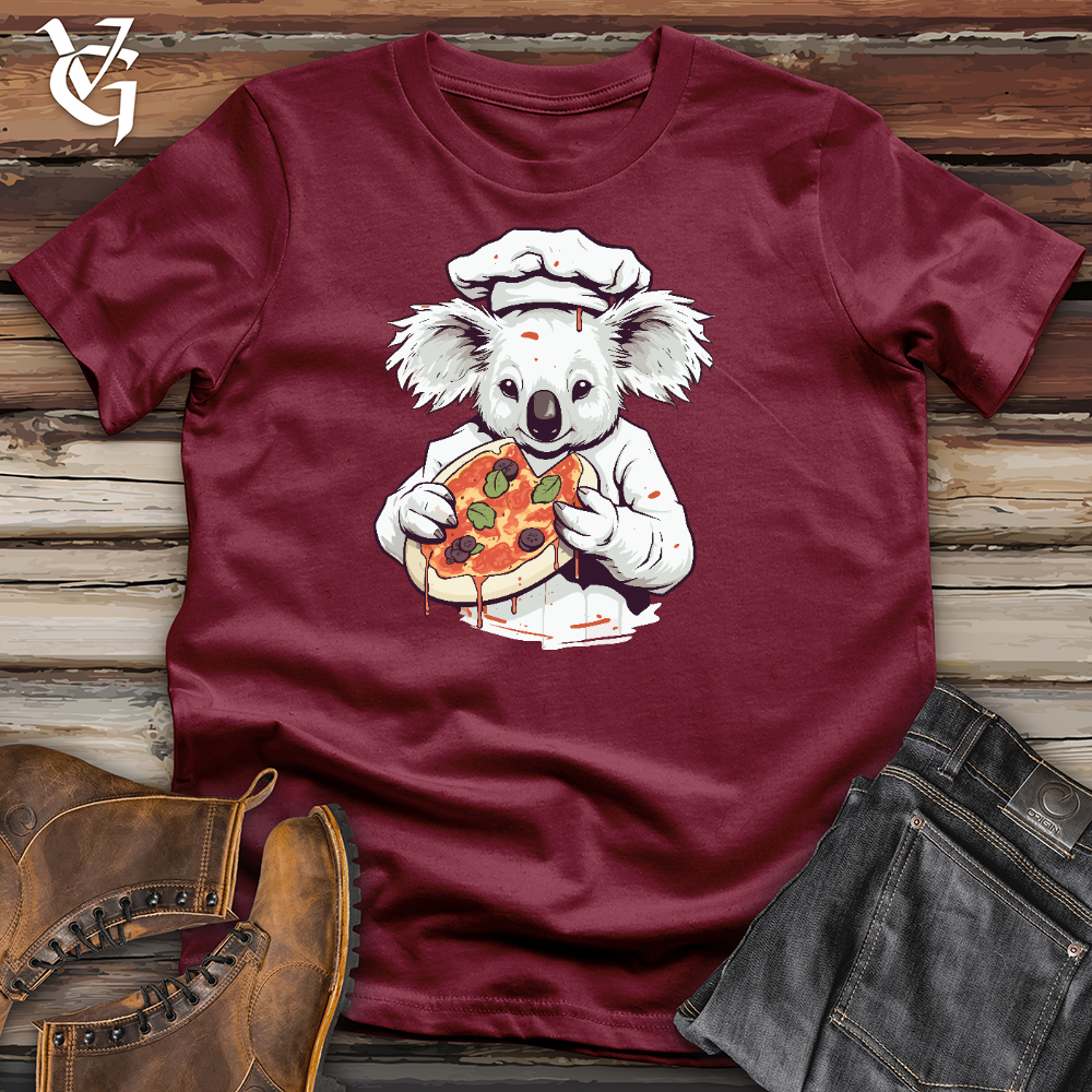 Viking Goods Koala Pizza Chef Cotton Tee Cardinal / L
