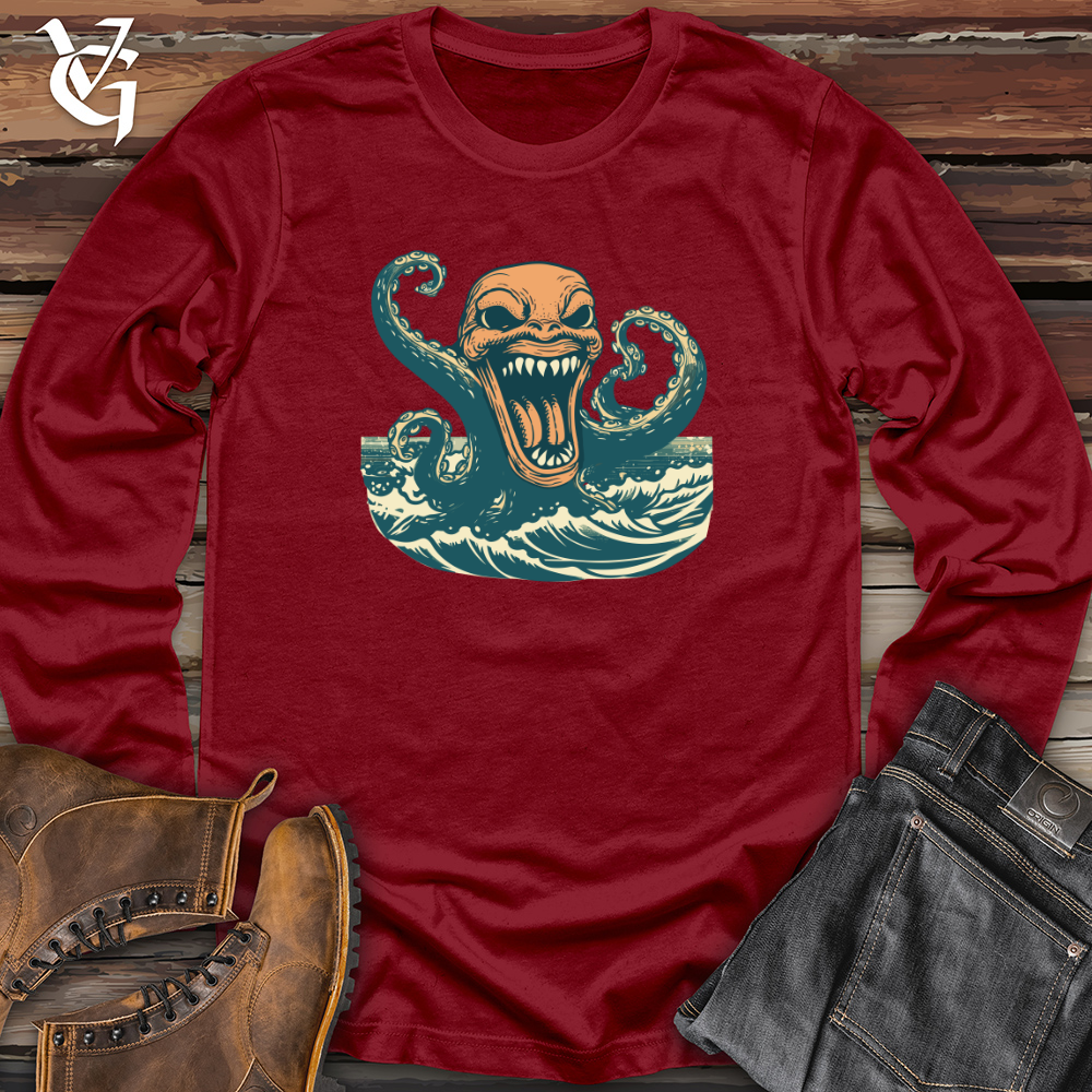 Viking Goods Kraken Cyclist Long Sleeve Cardinal / L