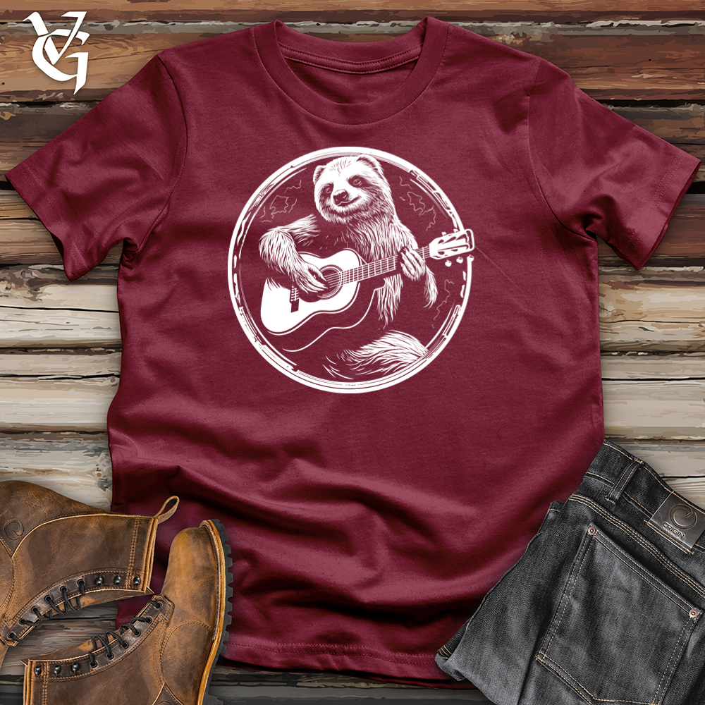 Viking Goods Laid back Groove Sloth Cotton Tee Cardinal / L