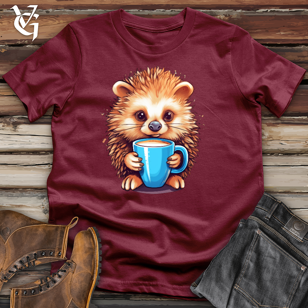 Viking Goods Latte Hedgehog Cotton Tee Cardinal / L