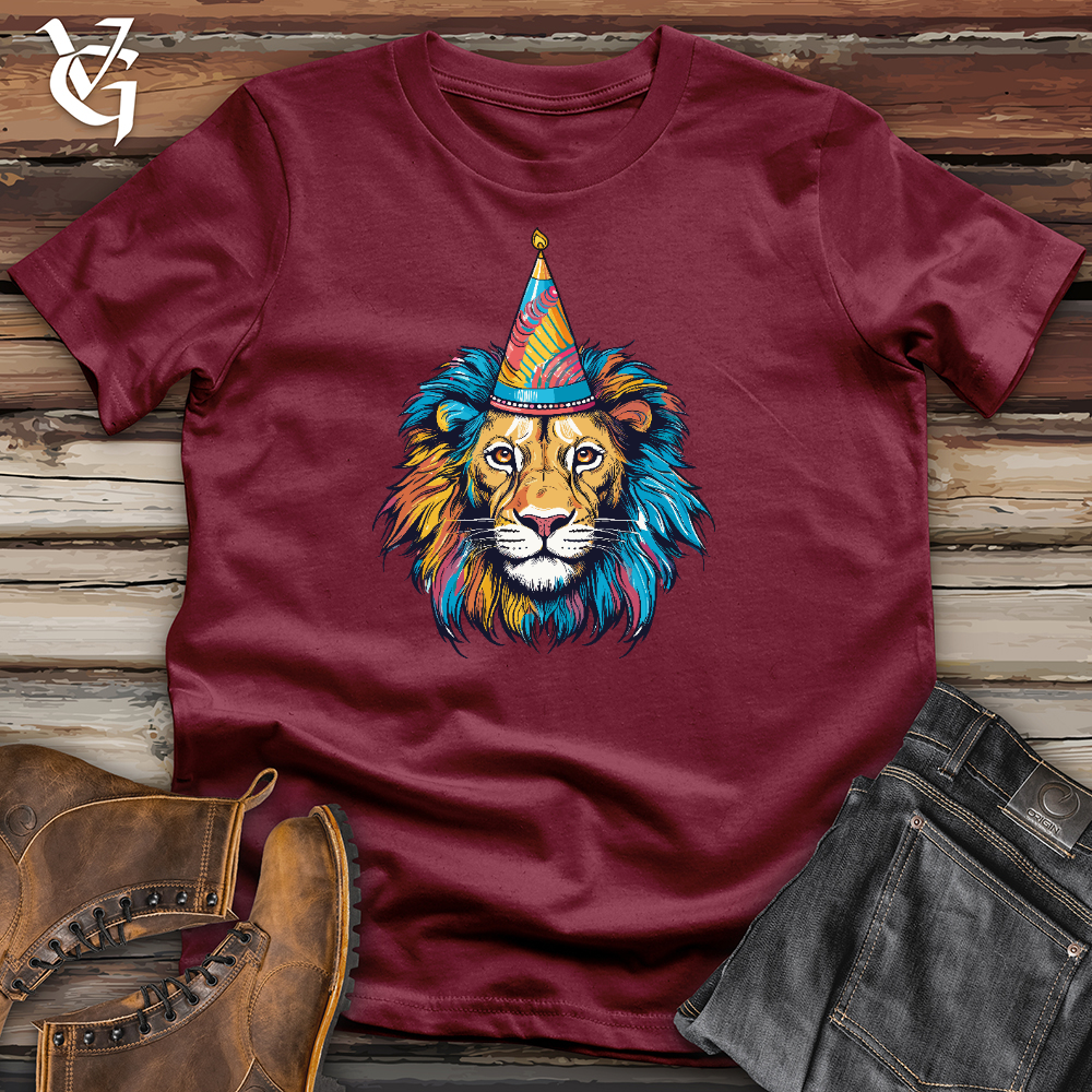 Viking Goods Lion Birthday Cotton Tee Cardinal / L