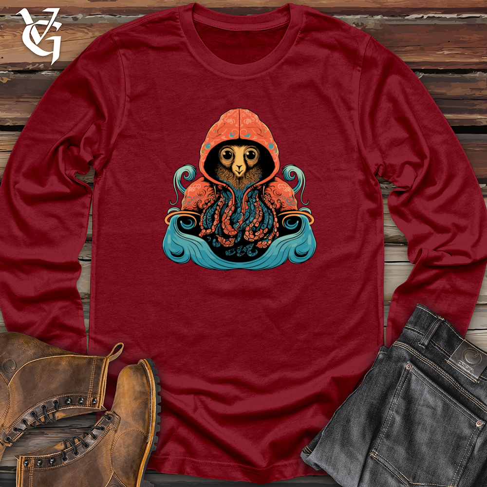 Viking Goods Llama Octopus Fusion Long Sleeve Cardinal / L