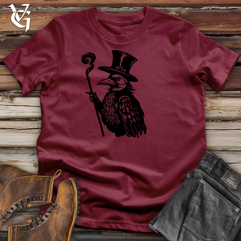 Viking Goods Mystical Raven Enchantment Cotton Tee Cardinal / L