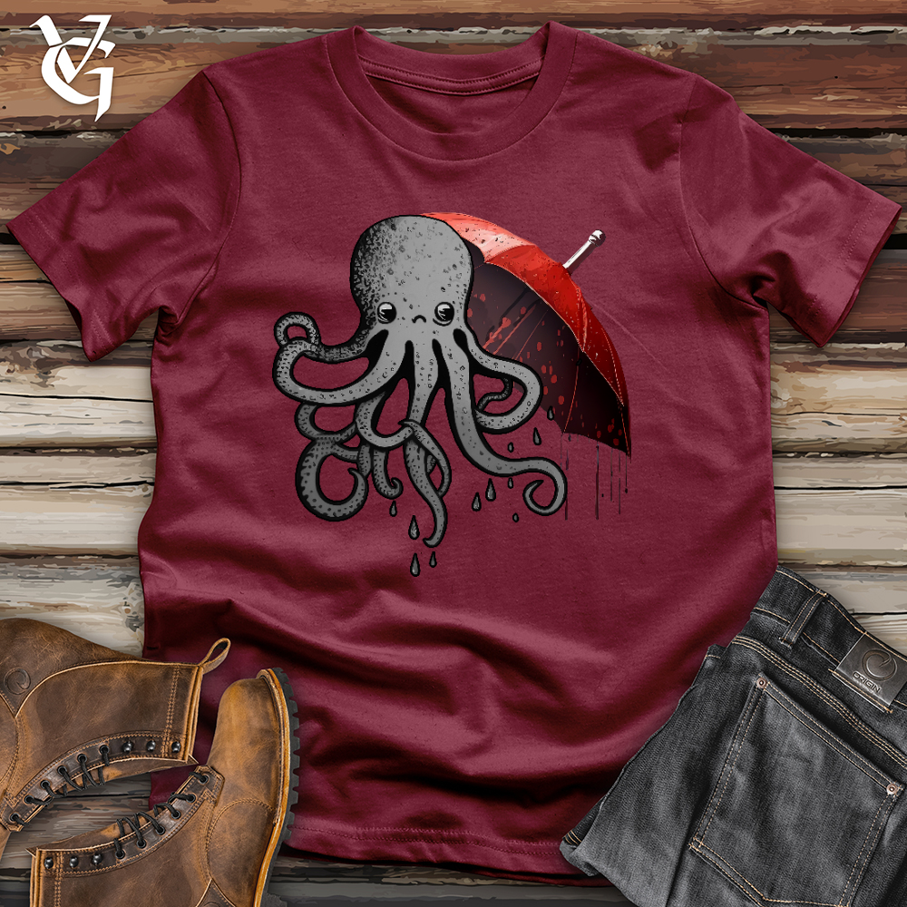 Viking Goods Octopus Umbrella Cotton Tee Cardinal / L