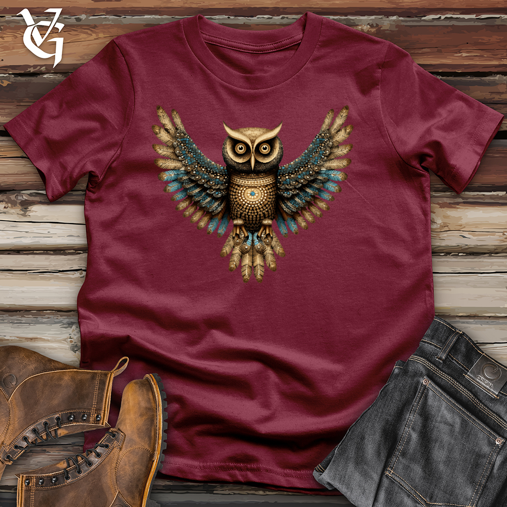 Viking Goods Owl Arise Cotton Tee Cardinal / L