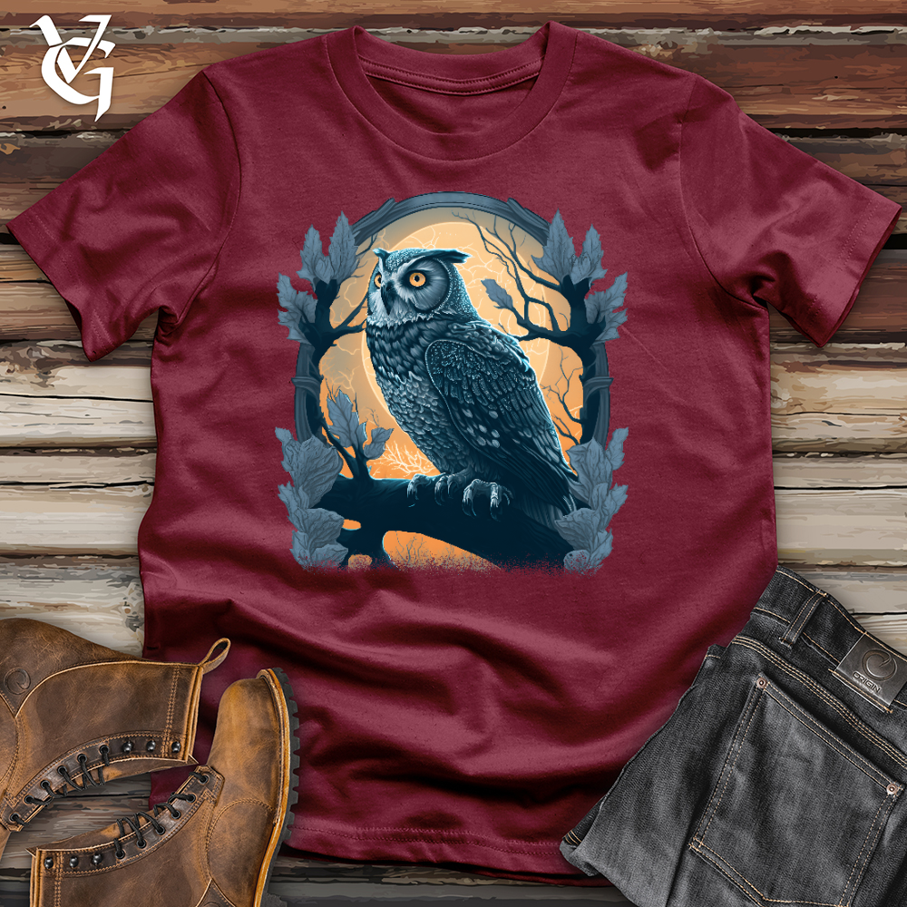 Viking Goods Owl Branch Cotton Tee Cardinal / L