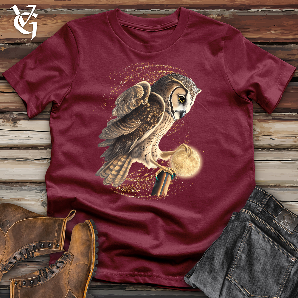 Viking Goods Owl Moon Snatcher Cotton Tee Cardinal / L