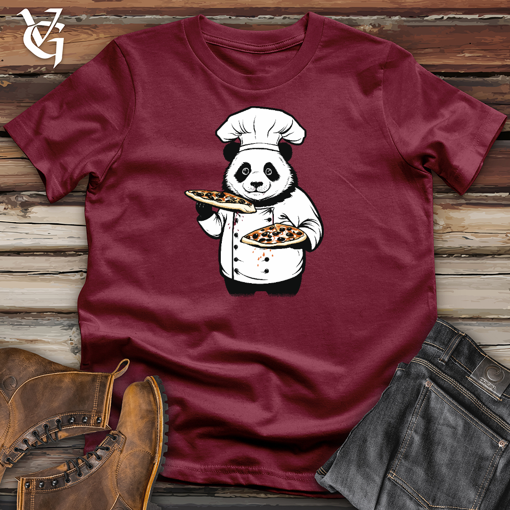 Viking Goods Panda Pizza Chef Cotton Tee Cardinal / L