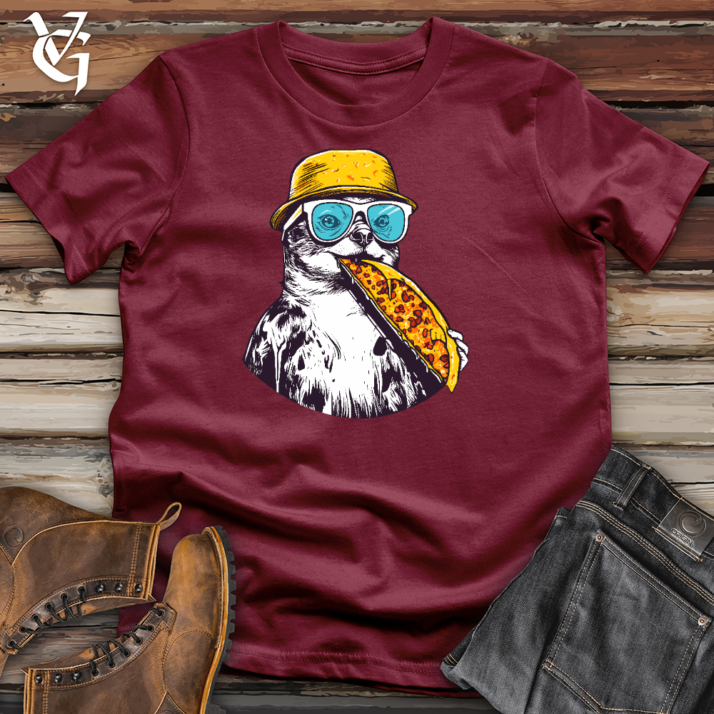 Viking Goods Pizza Chill Penguin Cotton Tee Cardinal / L