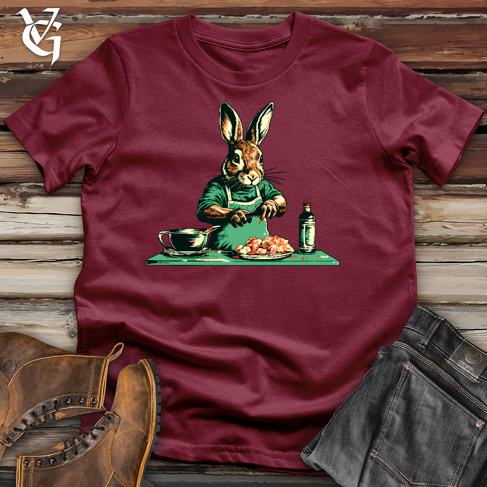 Viking Goods Rabbit Preparing Food Cotton Tee Cardinal / L