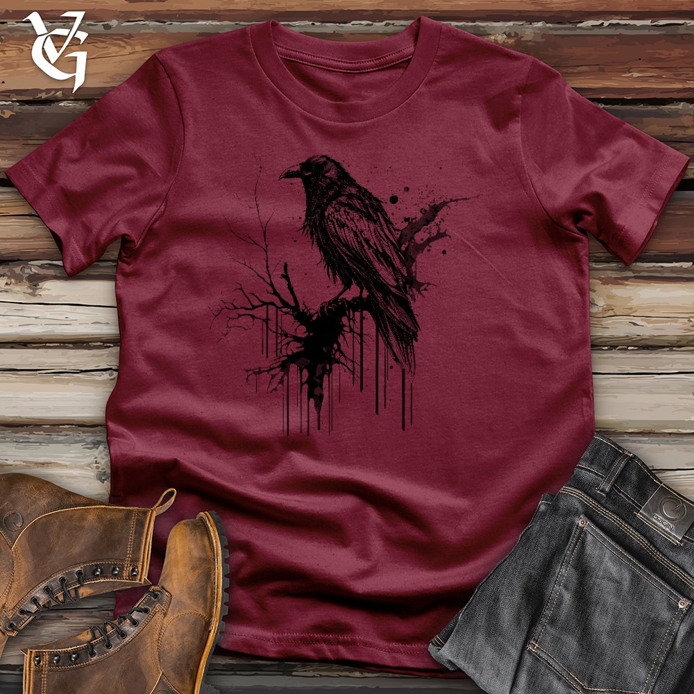 Viking Goods Raven Rain Cotton Tee Cardinal / L
