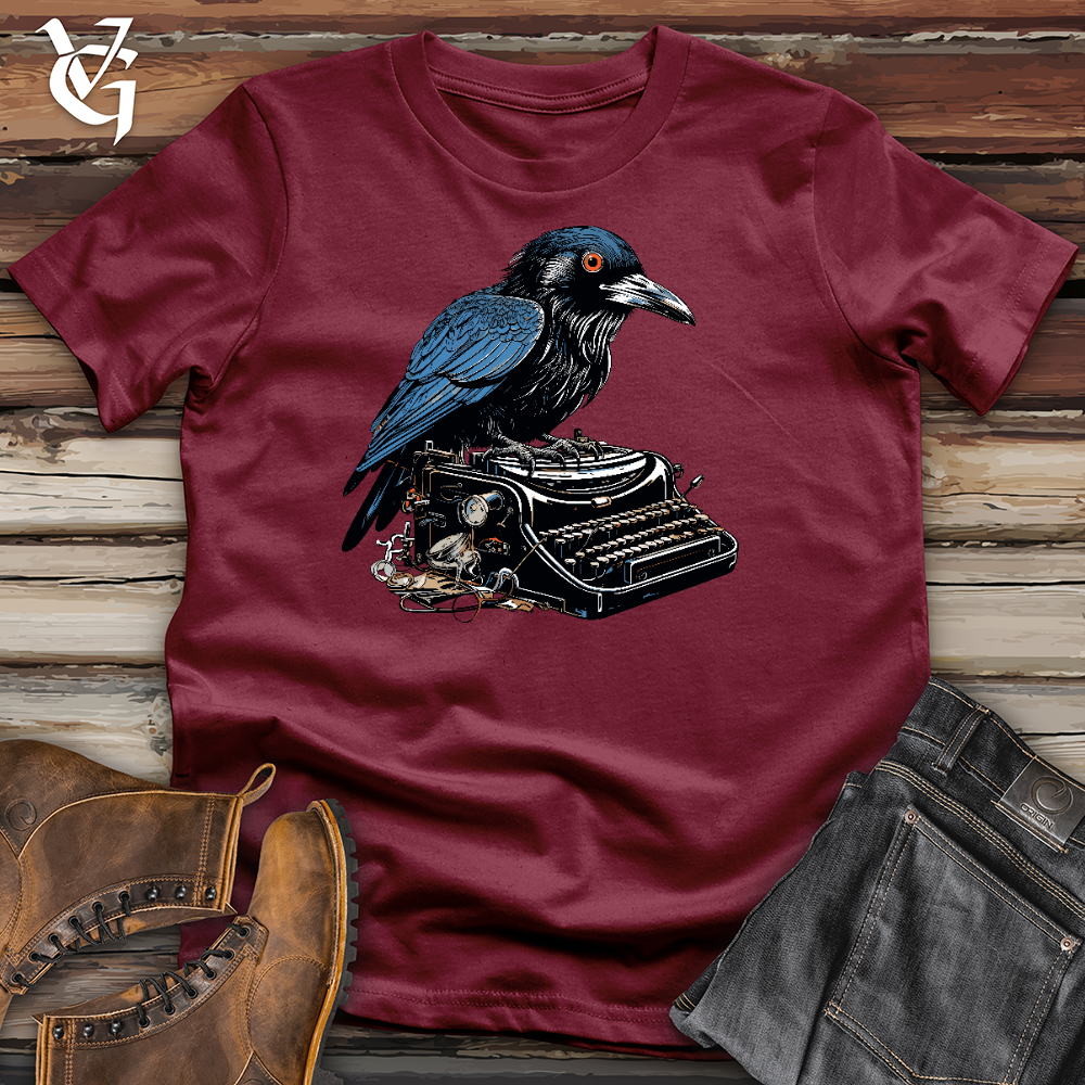 Viking Goods Raven Typewriter Cotton Tee Cardinal / L