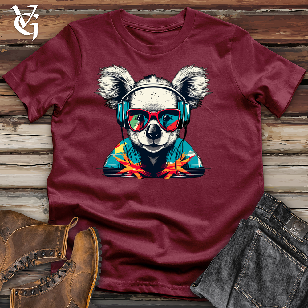 Viking Goods Retro Beatmaster Koala Cotton Tee Cardinal / L
