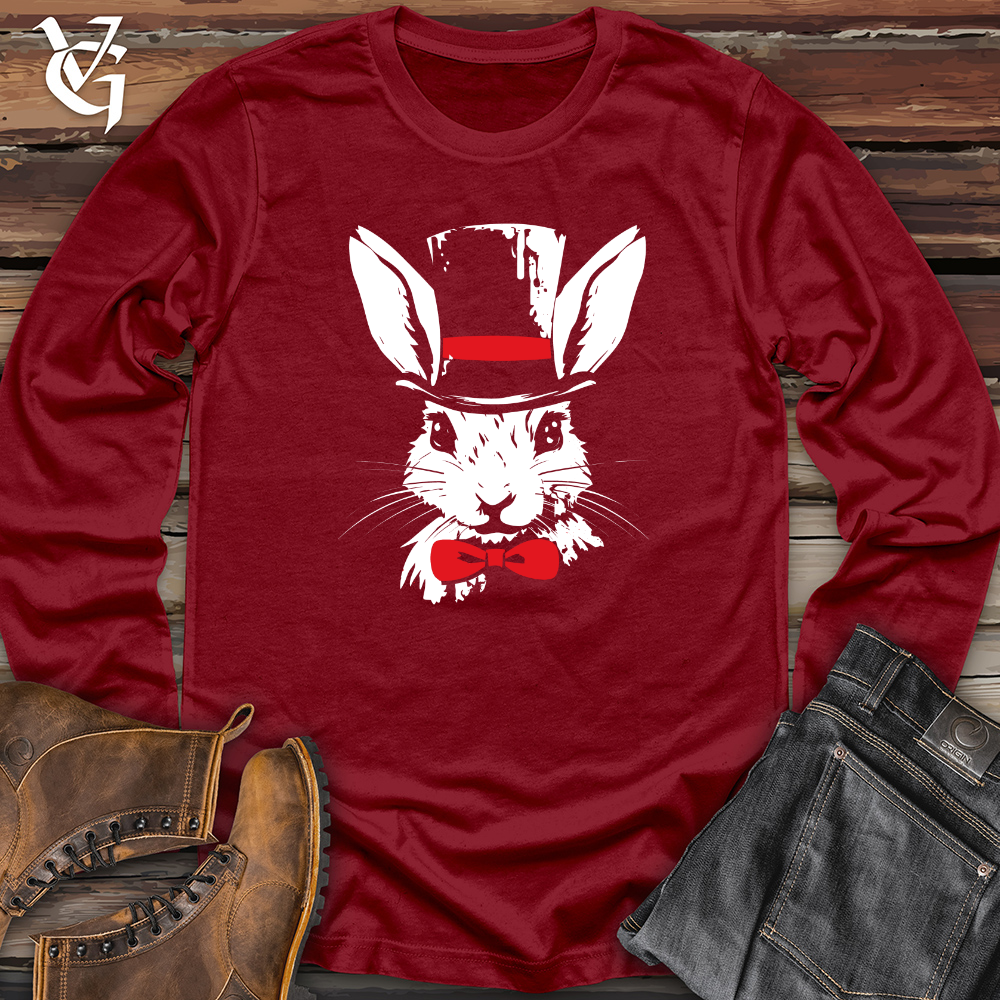 Viking Goods Retro Hare Elegance Long Sleeve Cardinal / L