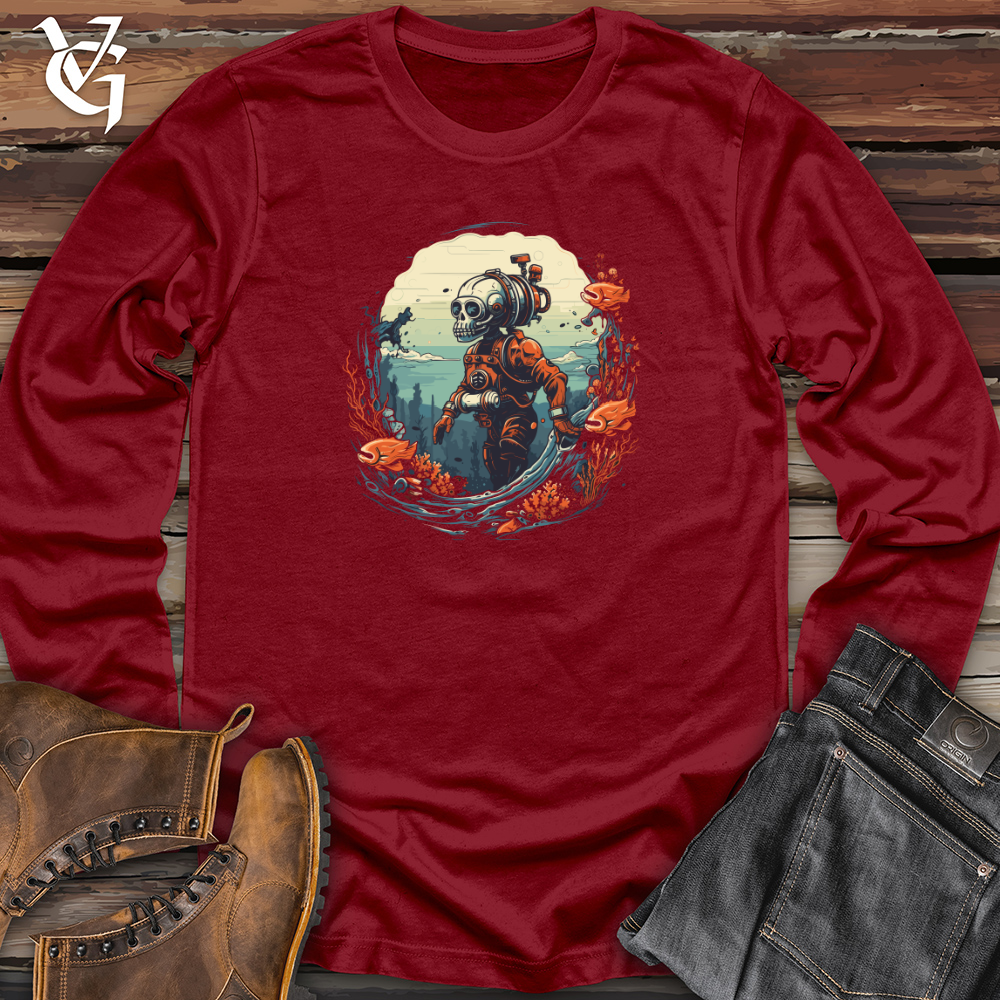 Viking Goods Retro Submarine Explorer Long Sleeve Cardinal / L