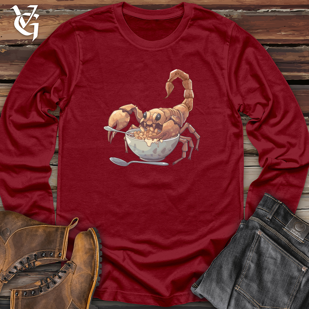 Viking Goods Scorpion Cereal Feast Long Sleeve Cardinal / L