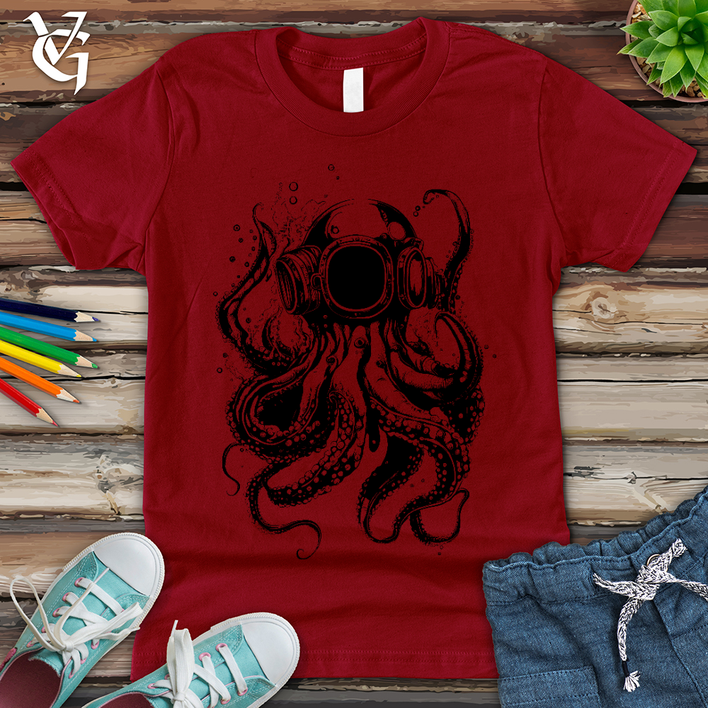 Viking Goods Scuba Octopus Youth Tee Cardinal / L