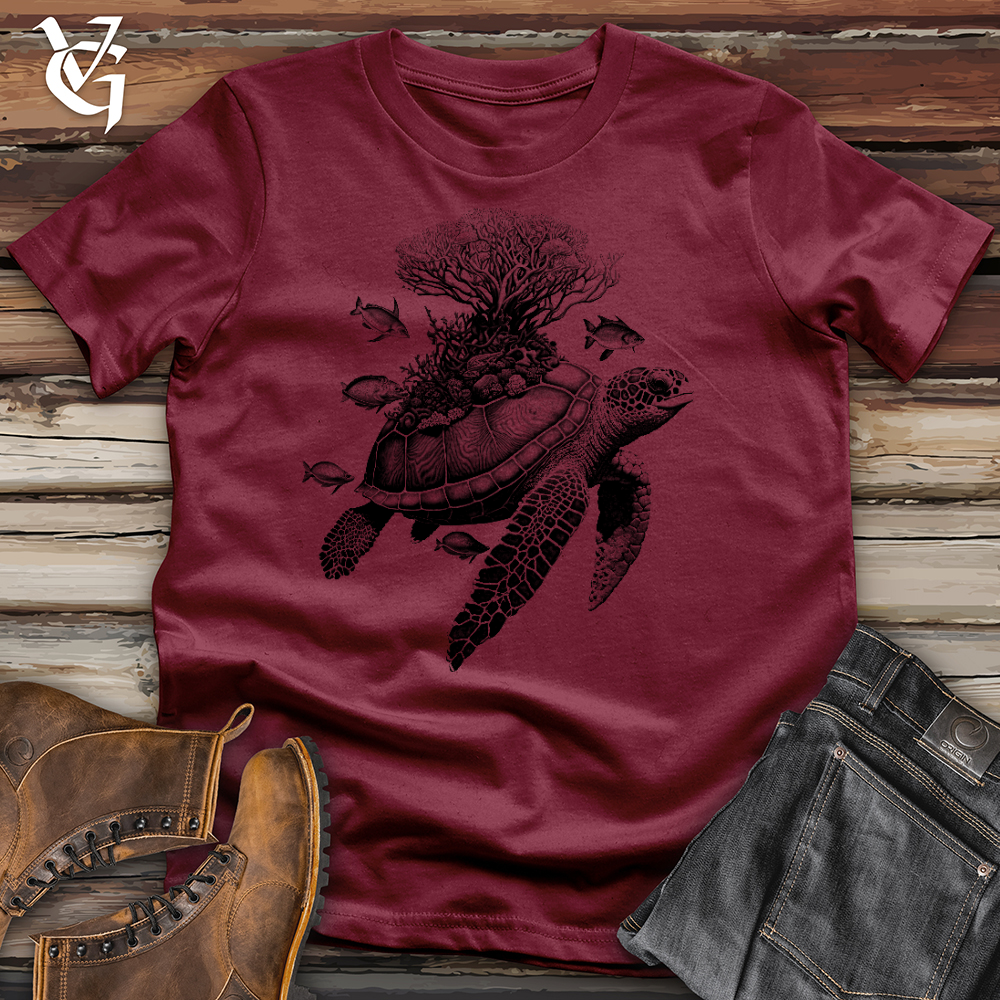 Viking Goods Sea Turtle Cotton Tee Cardinal / L