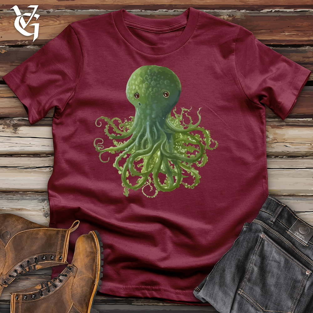 Viking Goods Seaweed Octopus Cotton Tee Cardinal / L