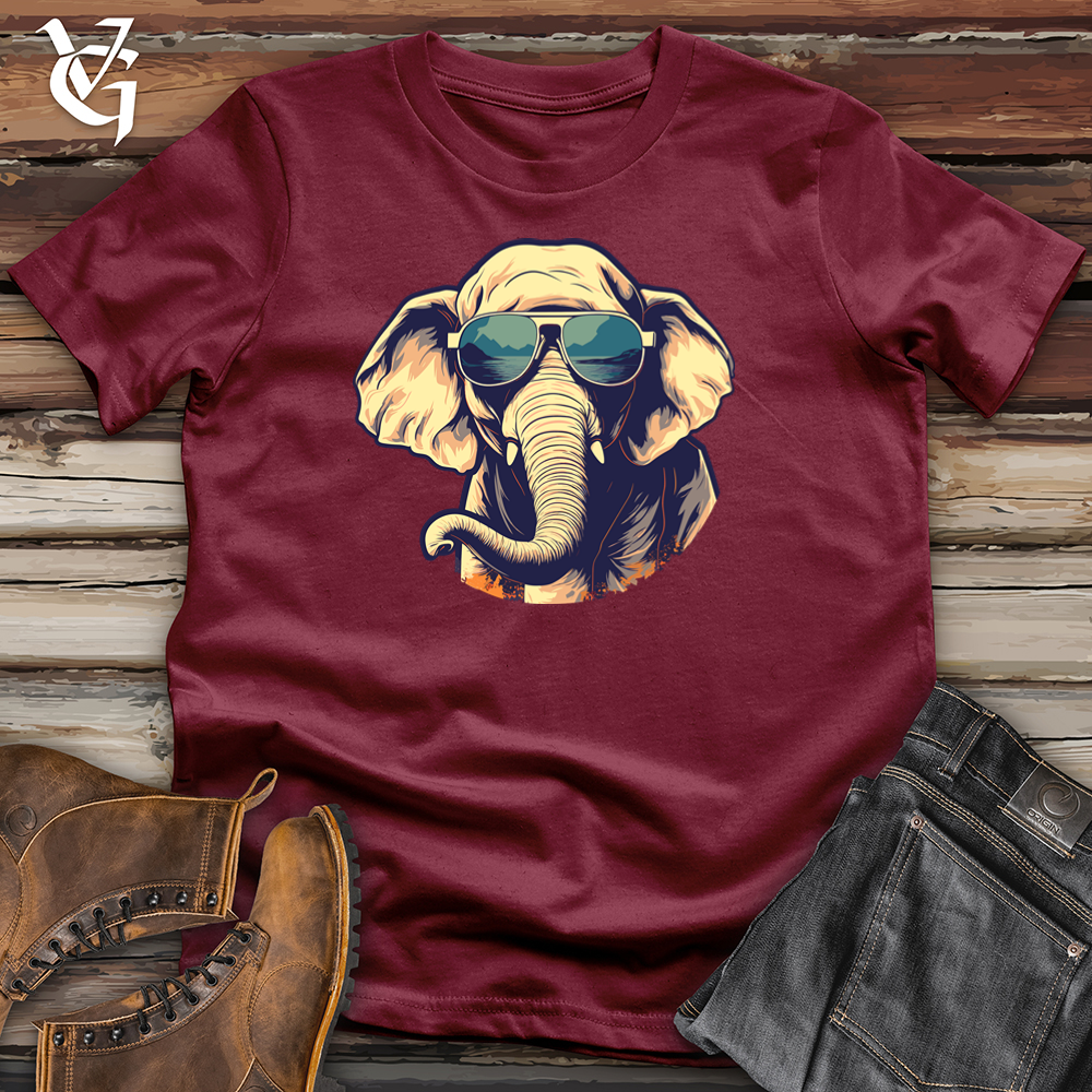 Viking Goods Skateboard Safari Elephunk Cotton Tee Dark Grey / L