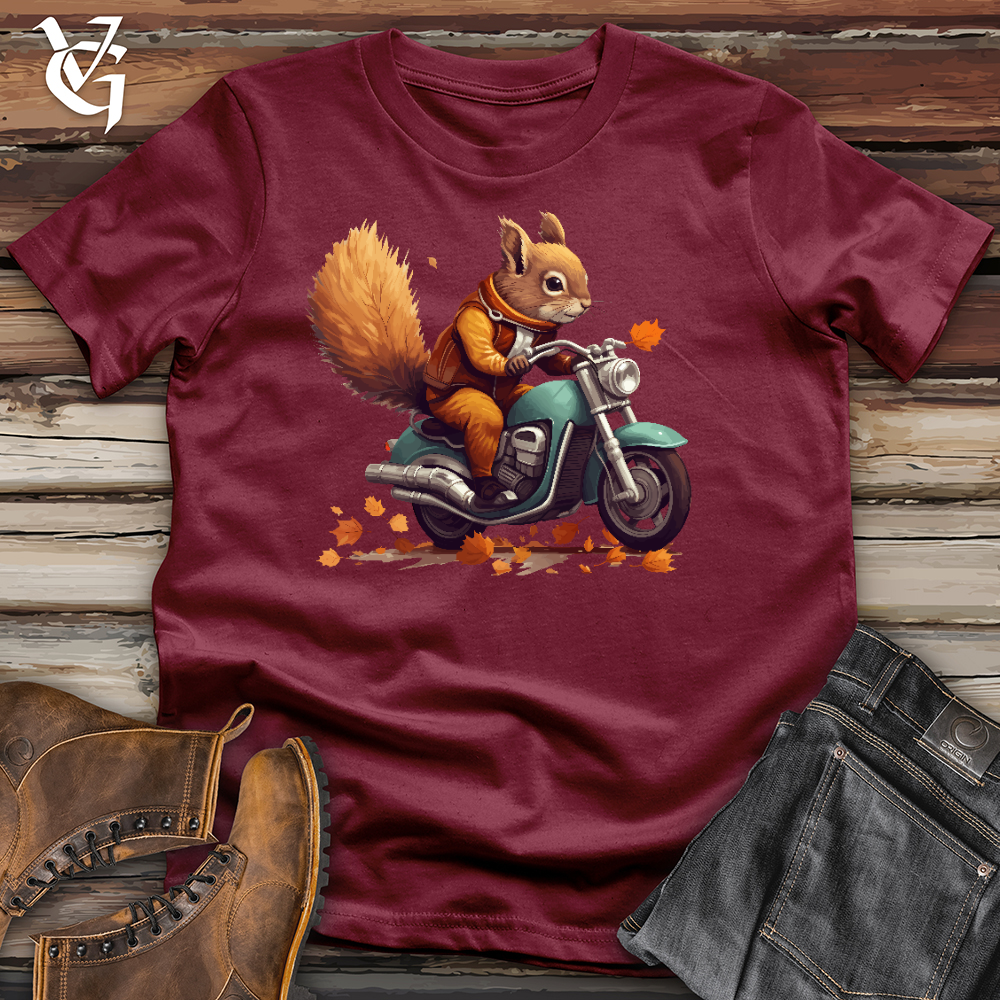 Viking Goods Squirrel Cycle Cotton Tee Cardinal / L