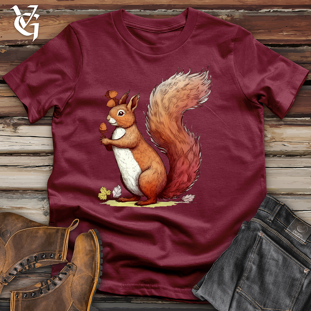 Viking Goods Squirrel Nuts Cotton Tee Cardinal / L