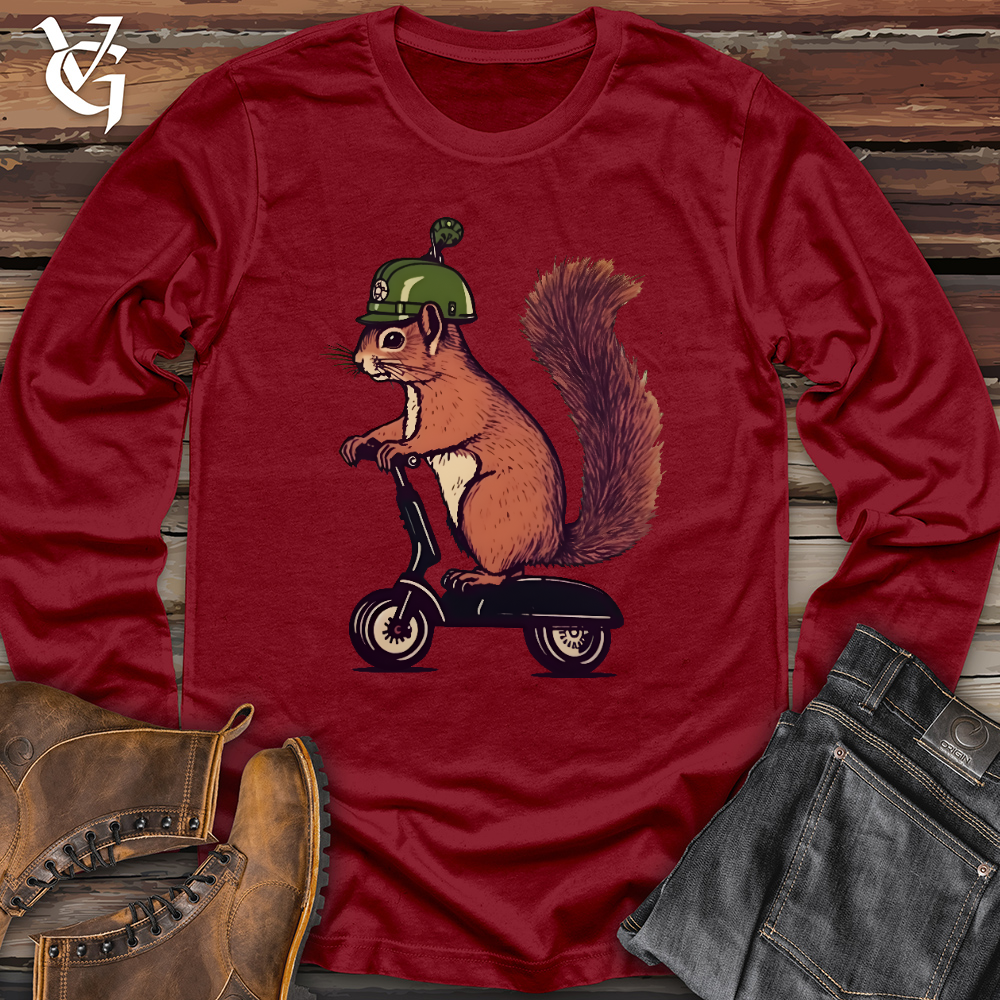 Viking Goods Squirrel Scoot Long Sleeve Cardinal / L
