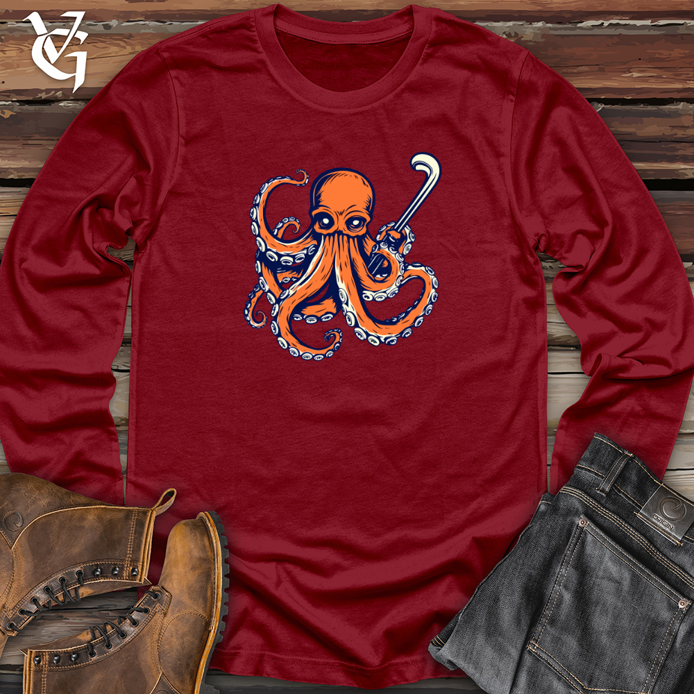 Viking Goods Tentacled Slapshot Long Sleeve Cardinal / L