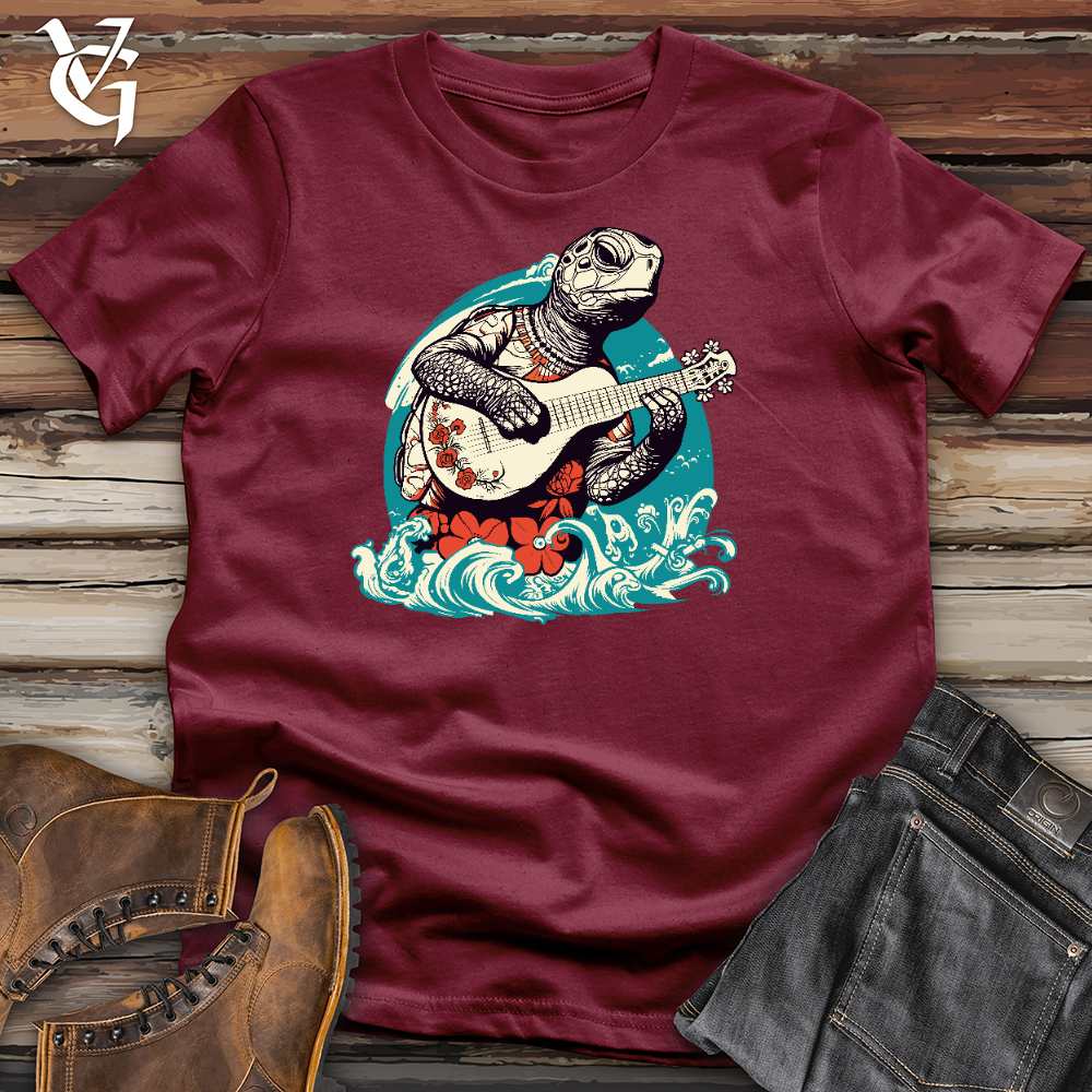 Viking Goods Turtle Guitarist Cotton Tee Cardinal / L