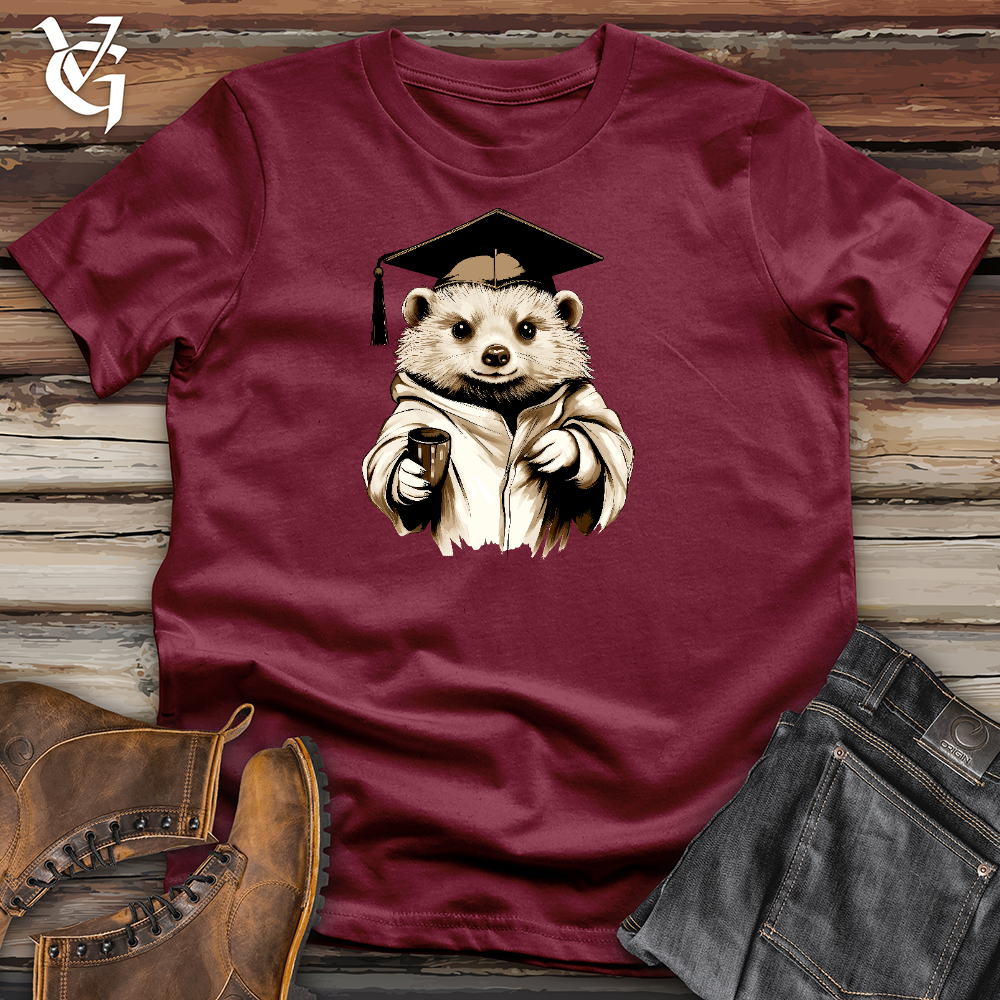 Viking Goods Valedictorian Hedgehog Cotton Tee Cardinal / L