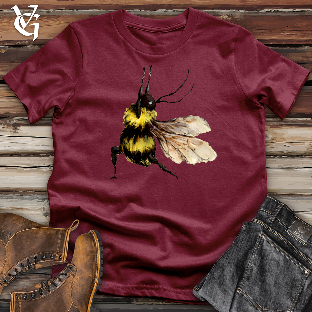 Viking Goods Yoga Bee Cotton Tee Cardinal / L